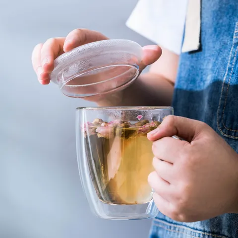 Heldere Dubbelwandige Glazen Koffiemok Met Handvat En Deksel Hittebestendige Borosilicaatglas Thee Mok