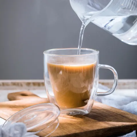 Heldere Dubbelwandige Glazen Koffiemok Met Handvat En Deksel Hittebestendige Borosilicaatglas Thee Mok