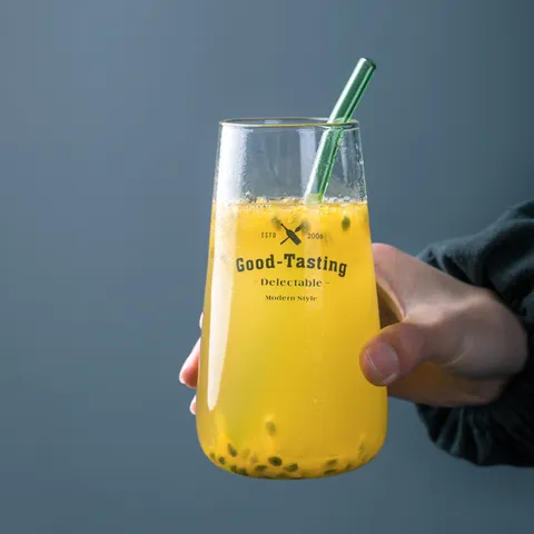 Minimalistisch Borosilicaatglas Beker Transparant Drinkwater Beker Melk Sap Dessert Smoothies Beker