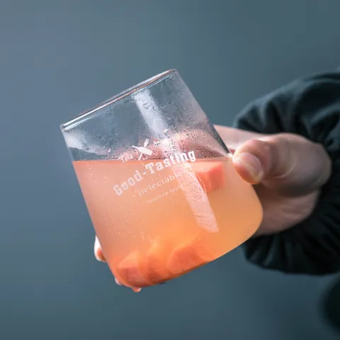 Minimalistisch Borosilicaatglas Beker Transparant Drinkwater Beker Melk Sap Dessert Smoothies Beker