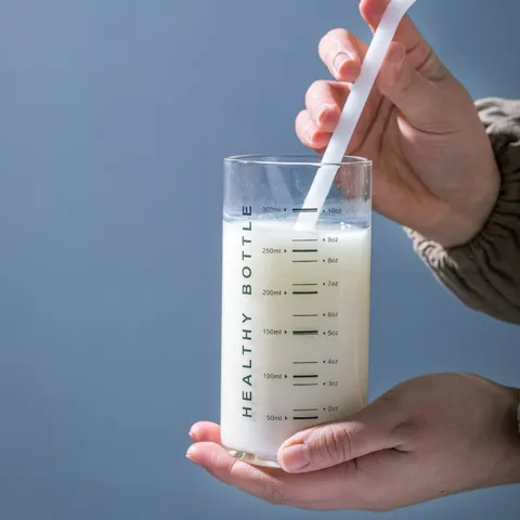 Borosilicaatglas Meetwaterbeker Met Schaal Duidelijke Melkbeker Hittebestendige Sappbeker Voor Thuis Dagelijks Gebruik