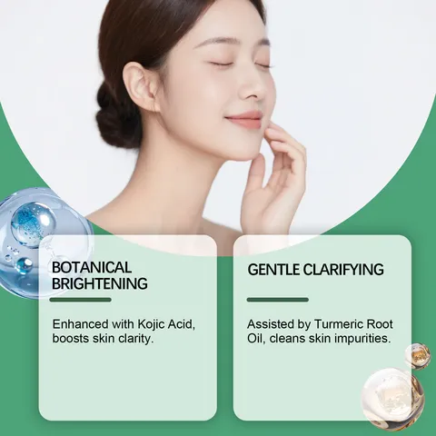 Savon Nettoyant Visage Botanique Naturel Curcuma Acide Kojique Nettoyage en Profondeur Hydratant Soin Corps Pain de Savon