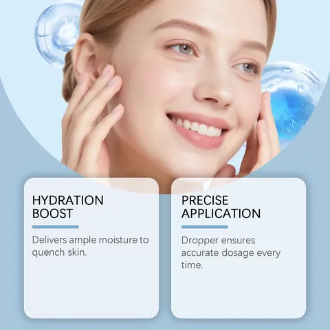 Siero Viso Idratante Vitamina B5 Cura Della Pelle Anti Età Liquido Con Contagocce Bottiglia Di Vetro Per Uso Quotidiano