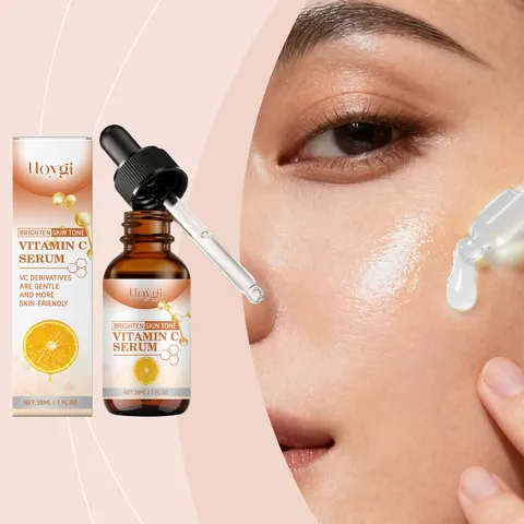 Vitamin C Facial Serum Anti Aging Hydrating And Brightening Face Skin Care Liquid With Dropper Bottle
