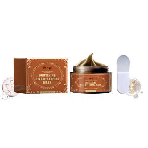 Mascarilla Facial Peel-Off Blanqueadora Limpieza Profunda Hidratante Anti-Edad con Pincel