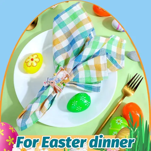 Modern Minimalist Polyester Plaid Napkin Reusable Checkered Table Cloth Placemat For Hotel Western Restaurant Party Table Decor
