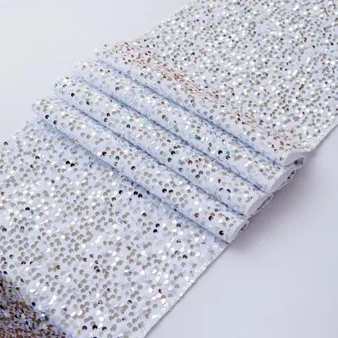 Runner da Tavola con Paillettes Lucide Tovaglia per Matrimonio Natale Festa di Compleanno Decorazione Tavolo da Pranzo
