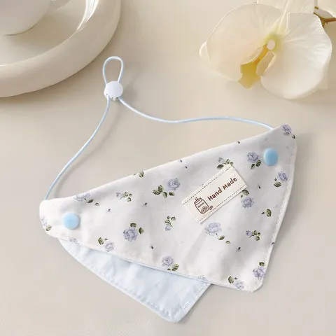 Pet Dog Cat Bandana Cute Floral Triangular Bib Adjustable Puppy Neck Scarf Small Medium Dogs Pet Grooming Accessories