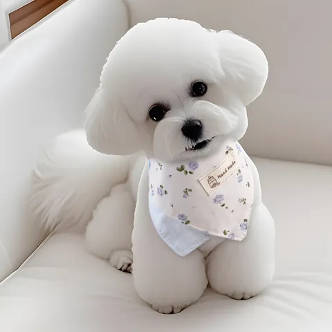 Pet Dog Cat Bandana Cute Floral Triangular Bib Adjustable Puppy Neck Scarf Small Medium Dogs Pet Grooming Accessories