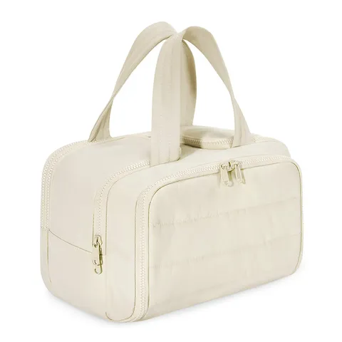 Große Kosmetiktasche Reise Kulturbeutel Gesteppt Make-up Aufbewahrungstasche Tragbar Wasserdicht Handtasche Für Damen