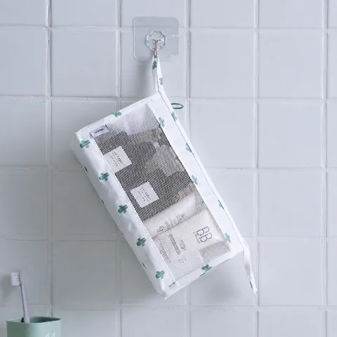 Tragbare Reise Kosmetiktasche Große Kapazität Make-up Aufbewahrungstasche Atmungsaktive Mesh Waschbeutel Für Damen Tägliche Reise