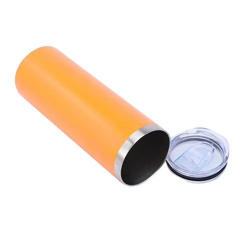 Stainless Steel Vacuum Insulated Tumbler Straight Body Travel Water Bottle With Lid For Car Outdoor Home