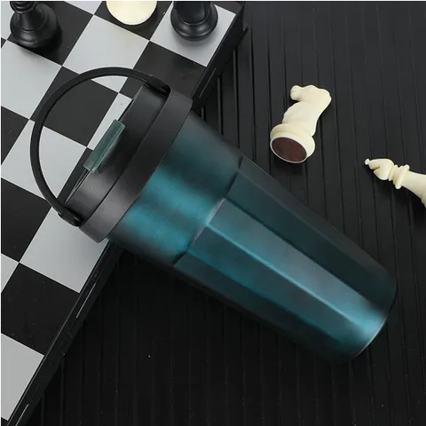 Portable Stainless Steel Vacuum Insulated Coffee Cup With Handle Leakproof Car Thermos Travel Water Bottle Business Gift