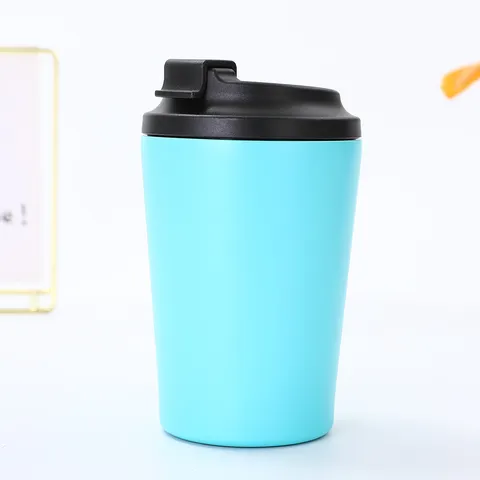 Stainless Steel Vacuum Insulated Coffee Mug Double Wall Travel Car Tumbler With Direct Drinking Leak Proof Lid