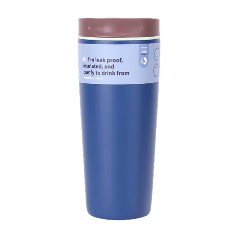Botella Termo de Acero Inoxidable Aislada al Vacío Taza de Café para Coche Portátil Vaso de Viaje Con Tapa A Prueba de Fugas