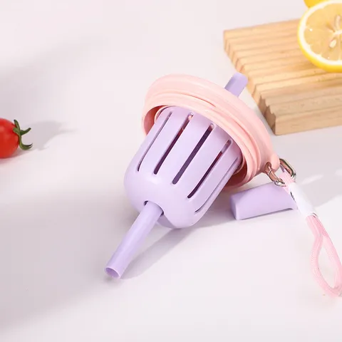 Ins Style Plastic Fruit Tea Cup With Straw And Tea Strainer Portable Leak-Proof Water Bottle Student Travel Drinkware