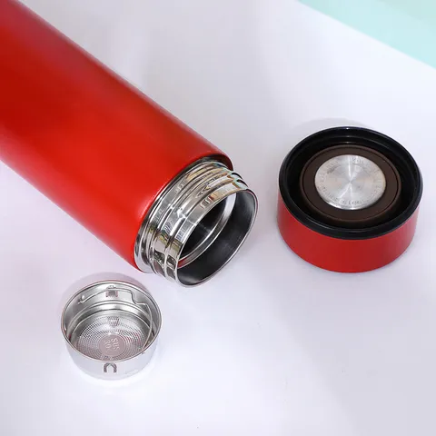 Stainless Steel Vacuum Insulated Coffee Mug With Wooden Base Portable Car Travel Water Bottle Business Thermos Cup