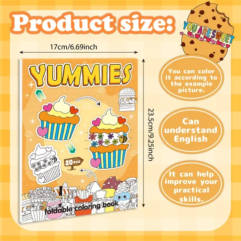Foldable DIY Educational Coloring Book Cartoon Animal Fruit Vehicle Food Theme Paper Painting Book Origami Art Set for Kids