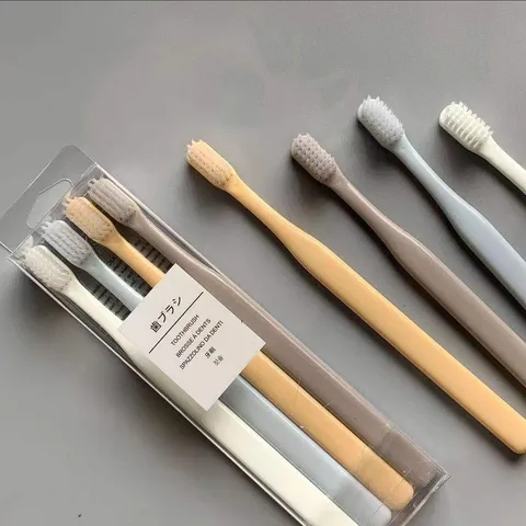 Macaron Soft Bristle Toothbrush Family Pack Fine Head Oral Cleaning Household Daily Care Toothbrushes