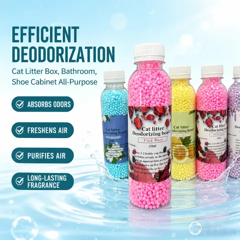 Pet Cat Litter Deodorizing Beads Long Lasting Fragrance Air Freshener Deodorizer Granules Toilet Odor Eliminator Supplies