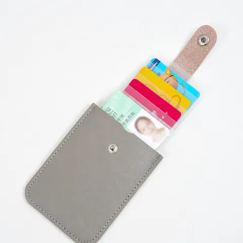 Minimalist PU Leather Card Holder Portable Multi-Card Slot Credit Card Case Slim Pocket Wallet For Men And Women