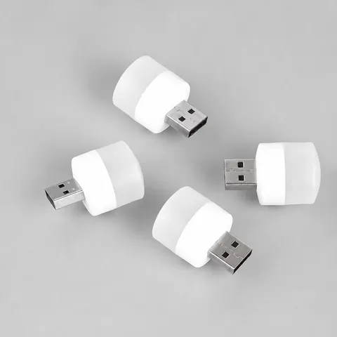 Portable USB LED Night Light Mini Plug In USB Lamp Energy Saving Bedside Reading Light For Bedroom