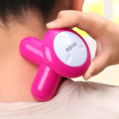 Mini Electric Portable Massager Handheld Body Massager USB Battery Operated Relaxation Tool For Neck Waist Back
