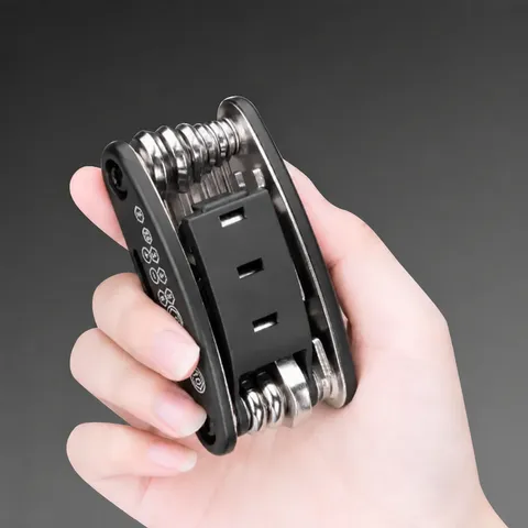 Portable 16 in 1 Bicycle Multi Tool Folding Mountain Bike Repair Maintenance Tool Kit Pocket Wrench Screwdriver