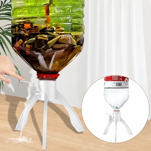 Plastic Water Bottle Inverted Stand Portable Desktop Drinking Water Dispenser Bracket Home Kitchen Tool Utility