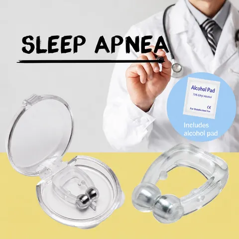 Magnetic Silicone Anti Snoring Nose Clip Sleep Aid Portable Breathing Snore Stopper Device For Men And Women
