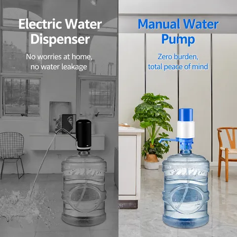 Manual Bottled Water Pump Hand Press Drinking Water Dispenser Pump For Jug Home Office Kitchen Water Extractor