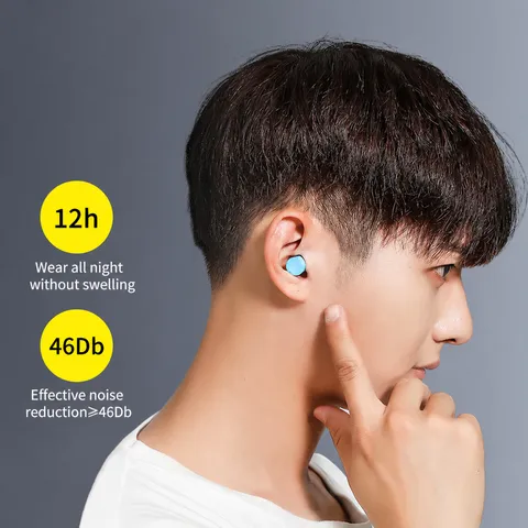 Soft Foam Sleep Earplugs Noise Reduction Ear Plugs With Portable Capsule Storage Case For Sleeping Dormitory Snoring