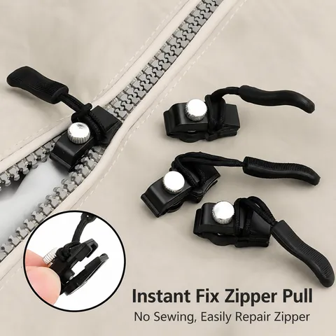 Universal Detachable Zipper Head Replacement Metal Repair Tool Kit For Luggage Backpack Jacket Clothes