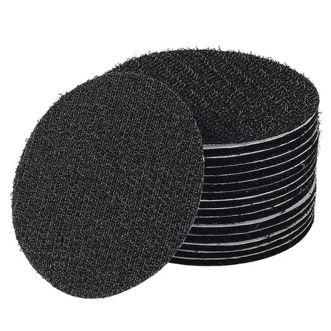 Bande Velcro Adhésif Double Face Autocollant Antidérapant Robuste Pour Canapé Tapis Tapis De Voiture Noir Blanc Carré Rond