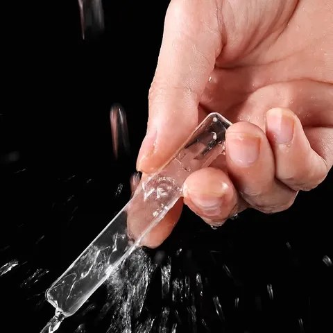 Lima per Unghie in Vetro Nano Strumento di Manicure Professionale a Doppia Faccia Striscia di Lucidatura Trasparente per Cura delle Unghie