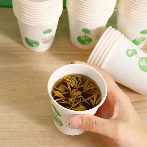Disposable Paper Cups Thickened Hot And Cold Drink Cups For Office Home And Party Daily Use