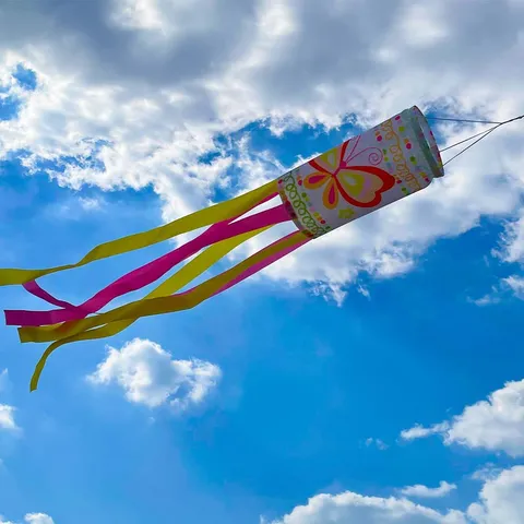 Outdoor Dekorative Windsack Windanzeiger Bunte Luftschlangen Polyester Flagge Für Garten Terrasse Camping Festival Hof Deko