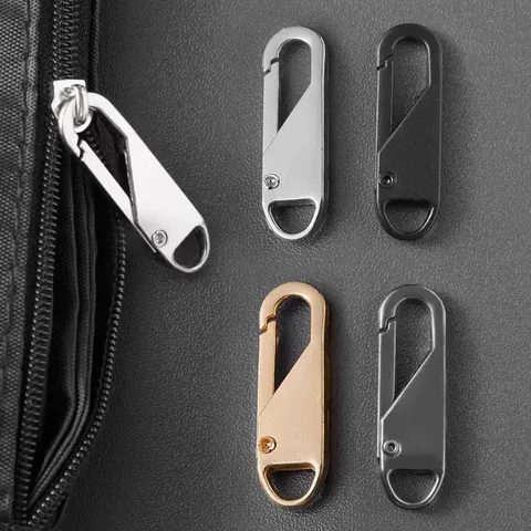 Detachable Zipper Pull Head Tool Free Zipper Repair Kit For Bags Jackets Coats Boots Clothes Alloy Zipper Sliders