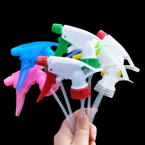 Universal Plastic Spray Bottle Nozzle Manual Watering Can Replacement Sprayer Head with Tube For Home Garden Watering