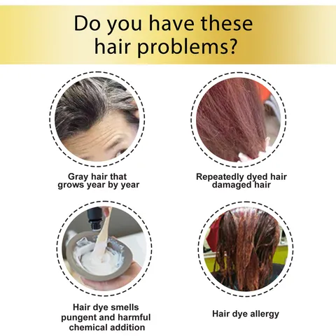 Pflanze Blase Haarfarbe Milde Kräuter Haarfarbcreme Tragbare Heim Haarpflege Behandlung Natürliches Schwarz Braun