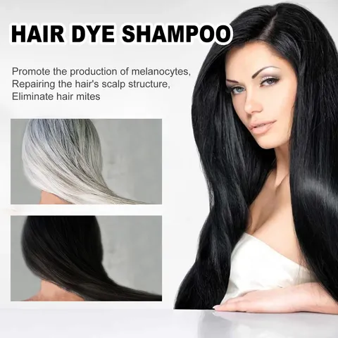 EELHOE Polygonum Multiflorum Schwarzes Haar Shampoo Kräuterextrakt Nährend Reparierend Kopfhautpflege Haarfarbeshampoo