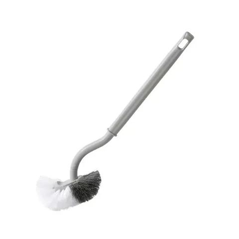 Plastic Toilet Brush Long Handle S-Shaped Bathroom Cleaning Brush Wall Mounted Toilet Bowl Cleaning Brush Home Supplies