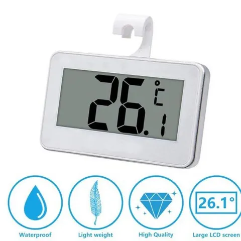 Thermomètre Numérique pour Réfrigérateur Moniteur de Température Ambiante de Congélateur Avec Écran LCD et Crochet de Suspension pour Cuisine