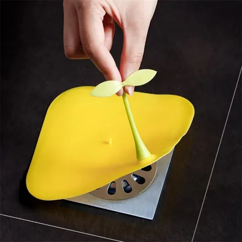 Creative Sprout Silicone Floor Drain Cover Deodorant Anti-Clogging Hair Catcher For Bathroom Kitchen Sink Basin Stopper
