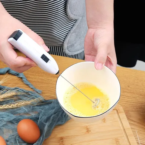 Handheld Electric Milk Frother Portable Battery Operated Coffee Stirrer Drink Mixer For Latte Cappuccino Kitchen Tool