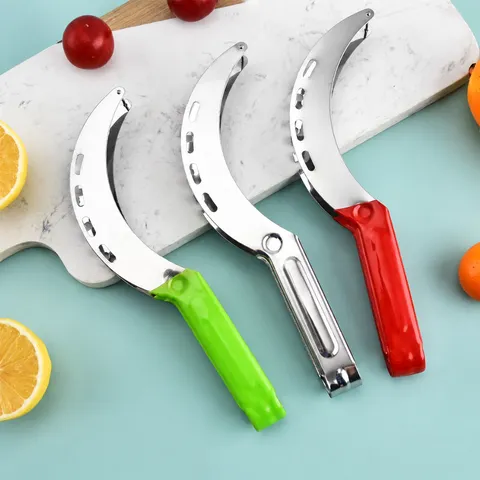 Stainless Steel Watermelon Slicer Cutter Fruit Corer Kitchen Tool Multifunctional Watermelon Knife Slicing Tool