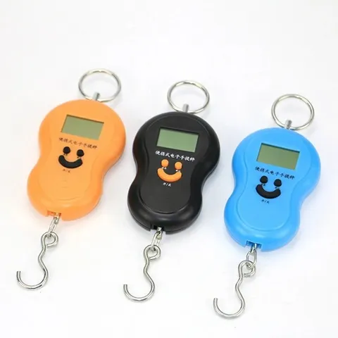Portable Electronic Luggage Scale High Precision Digital Hanging Spring Scale Kitchen Travel Weighing Tool With Battery