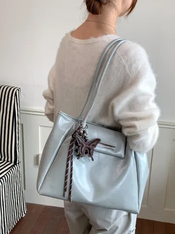 Große Kapazität Weichem PU Leder Tragetasche Für Damen Vintage Plissiert Pendler Schultertasche Unterarmtasche Handtasche Mode Alltag