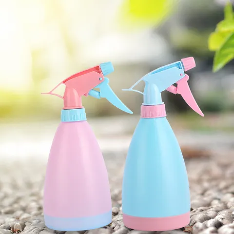 Plastic Watering Can Plant Spray Bottle Handheld Pressure Sprayer For Garden Flowers Household Cleaning Tools Candy Color