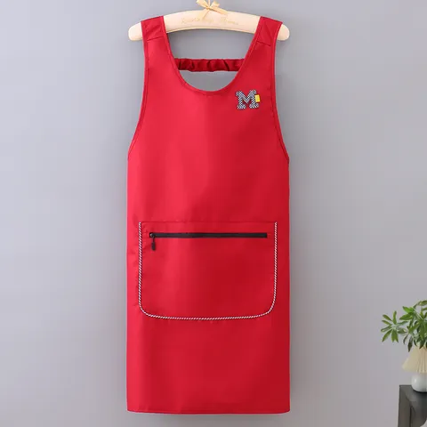 Grembiule Impermeabile Grembiule Con Pettorina Senza Maniche Con Tasca Con Zip Cucina Cottura Ristorante Chef Abbigliamento Da Lavoro Per Donna Uomo